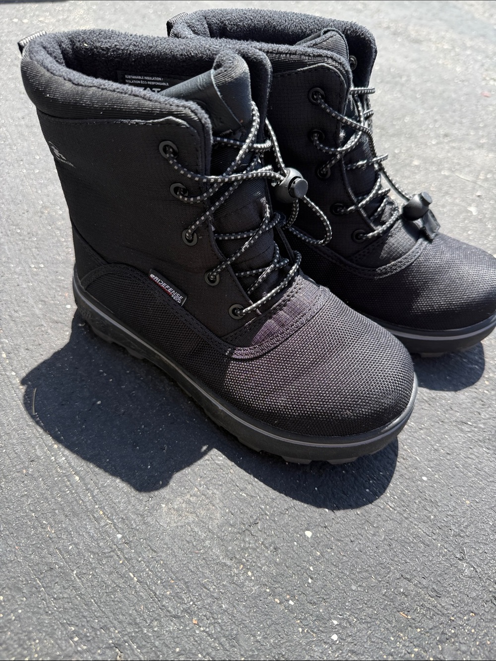 Kamik Black Kids Winter Boots